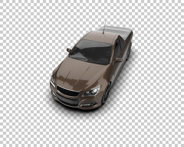 Ilustración de renderización 3D de automóviles realistas aislados en el fondo