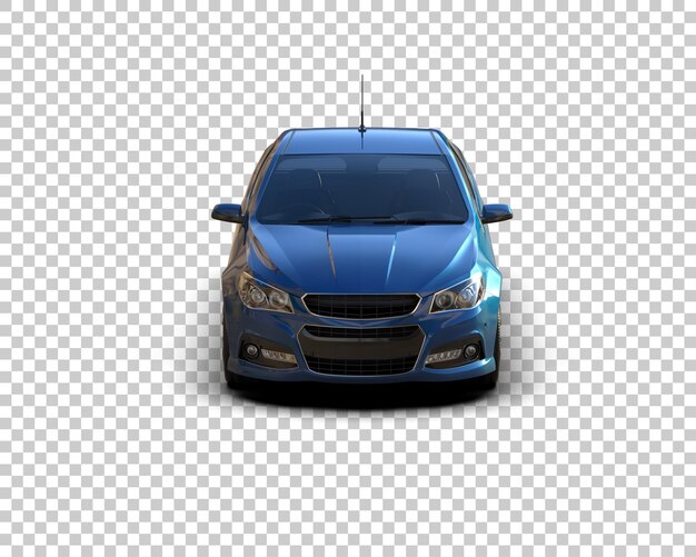 Ilustración de renderización 3D de automóviles realistas aislados en el fondo