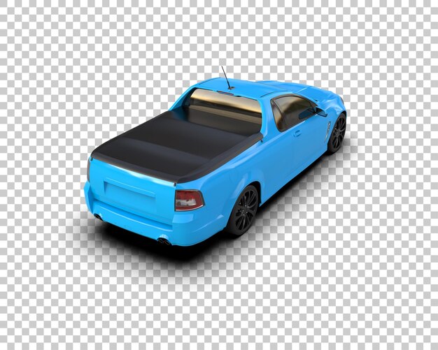 Ilustración de renderización 3D de automóviles realistas aislados en el fondo