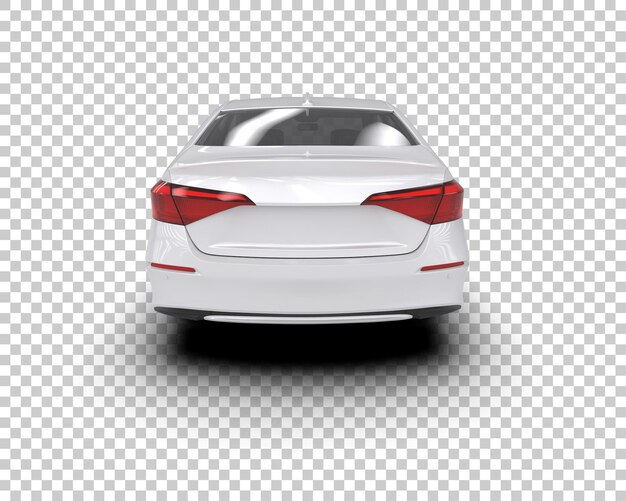 Ilustración de renderización 3D de automóviles realistas aislados en el fondo