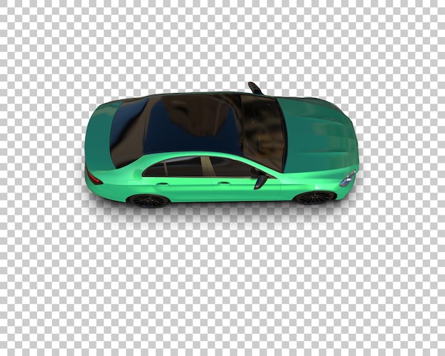 Ilustración de renderización 3D de automóviles realistas aislados en el fondo