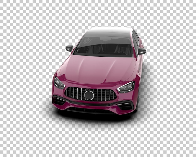 Ilustración de renderización 3D de automóviles realistas aislados en el fondo