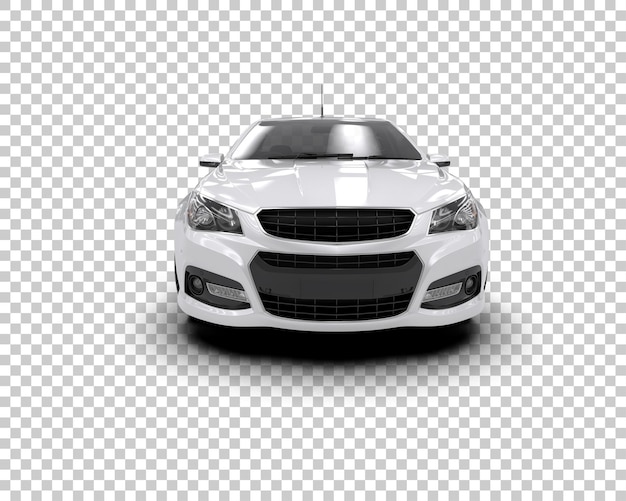 Ilustración de renderización 3D de automóviles realistas aislados en el fondo