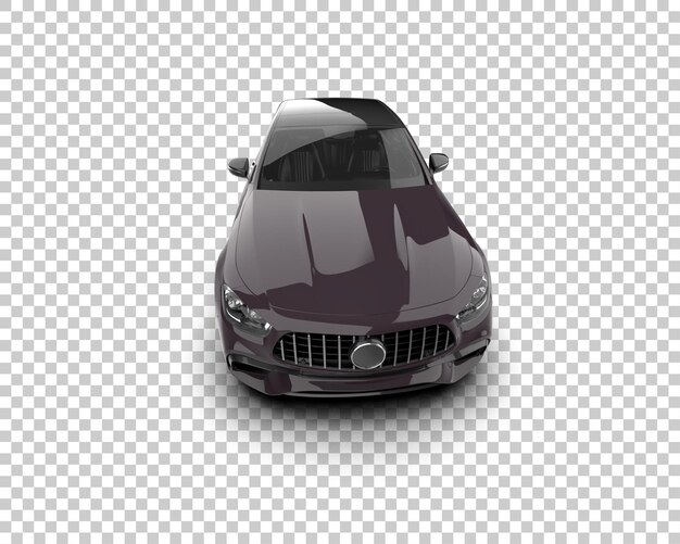 Ilustración de renderización 3D de automóviles realistas aislados en el fondo