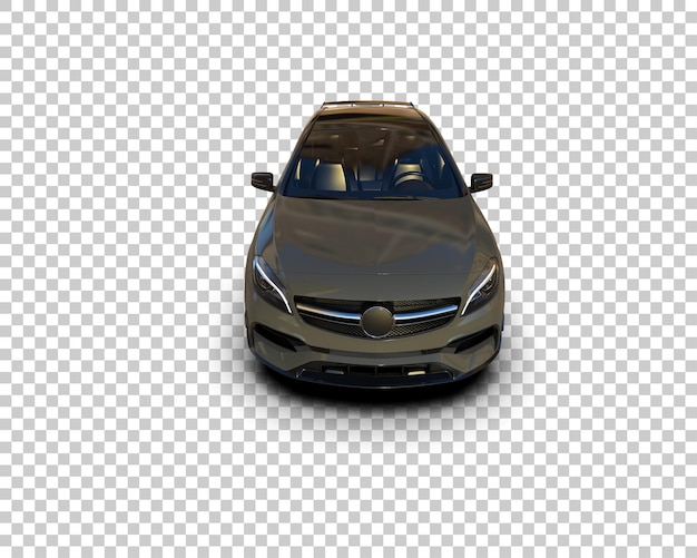 Ilustración de renderización 3D de automóviles realistas aislados en el fondo