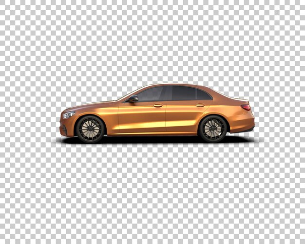 Ilustración de renderización 3D de automóviles realistas aislados en el fondo