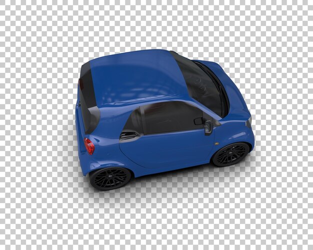 Ilustración de renderización 3D de automóviles realistas aislados en el fondo