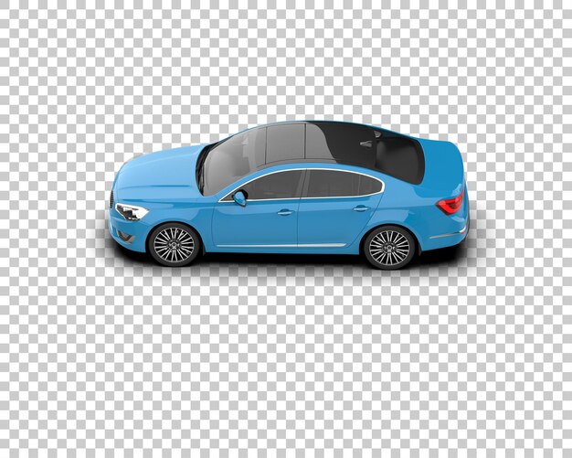Ilustración de renderización 3D de automóviles realistas aislados en el fondo