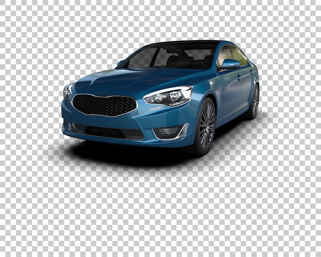 Ilustración de renderización 3D de automóviles realistas aislados en el fondo