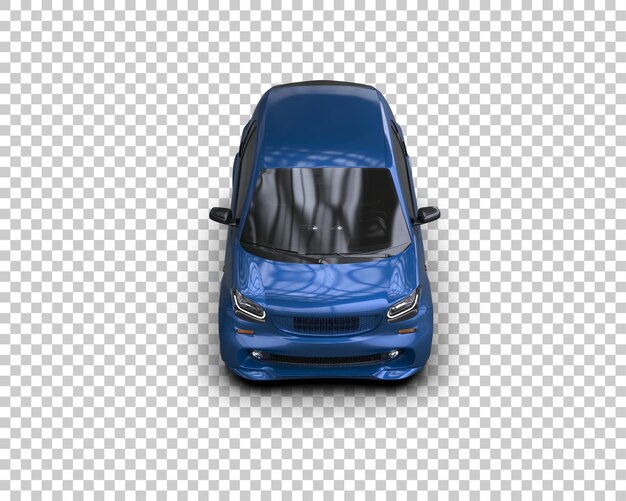 Ilustración de renderización 3D de automóviles realistas aislados en el fondo