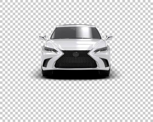 Ilustración de renderización 3D de automóviles realistas aislados en el fondo