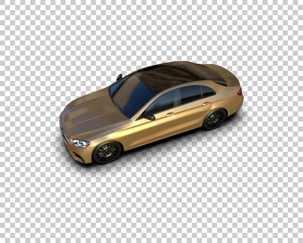 Ilustración de renderización 3D de automóviles realistas aislados en el fondo