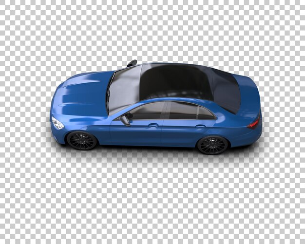 Ilustración de renderización 3D de automóviles realistas aislados en el fondo