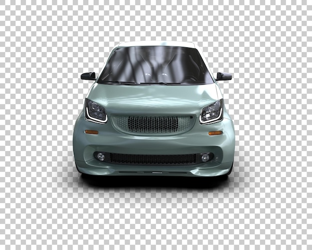 Ilustración de renderización 3D de automóviles realistas aislados en el fondo