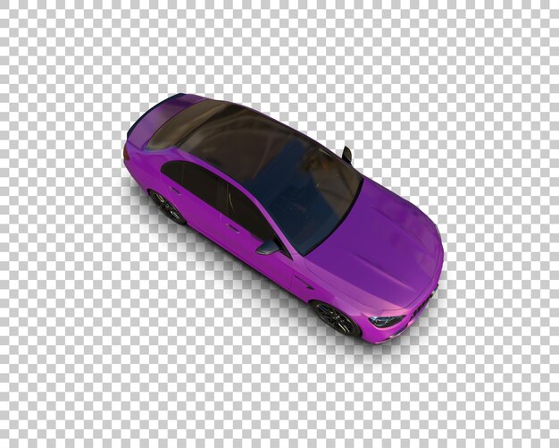 Ilustración de renderización 3D de automóviles realistas aislados en el fondo