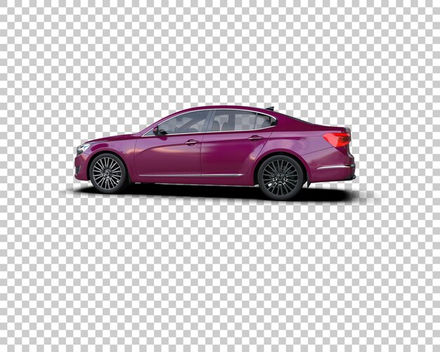 Ilustración de renderización 3D de automóviles realistas aislados en el fondo