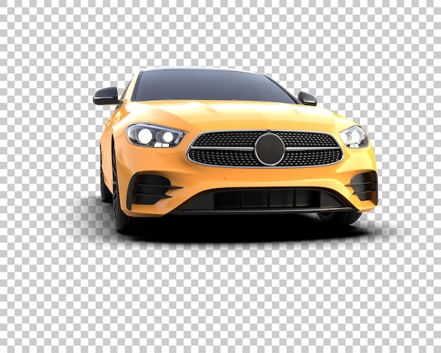 Ilustración de renderización 3D de automóviles realistas aislados en el fondo