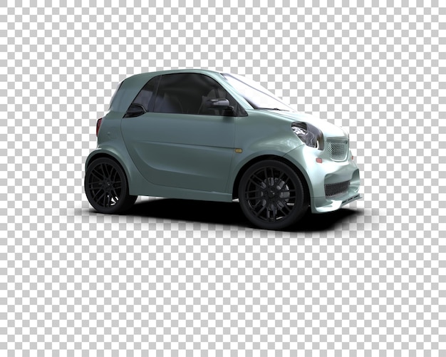 Ilustración de renderización 3D de automóviles realistas aislados en el fondo