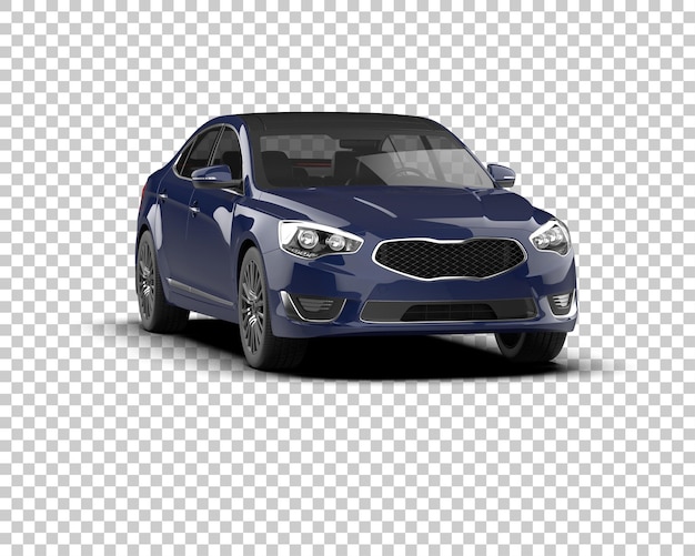 Ilustración de renderización 3D de automóviles realistas aislados en el fondo