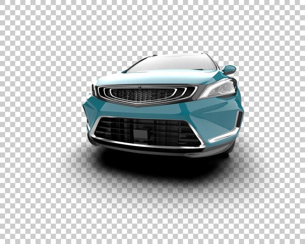 Ilustración de renderización 3D de automóviles realistas aislados en el fondo