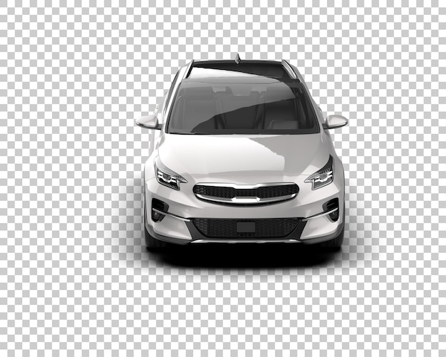 Ilustración de renderización 3D de automóviles realistas aislados en el fondo