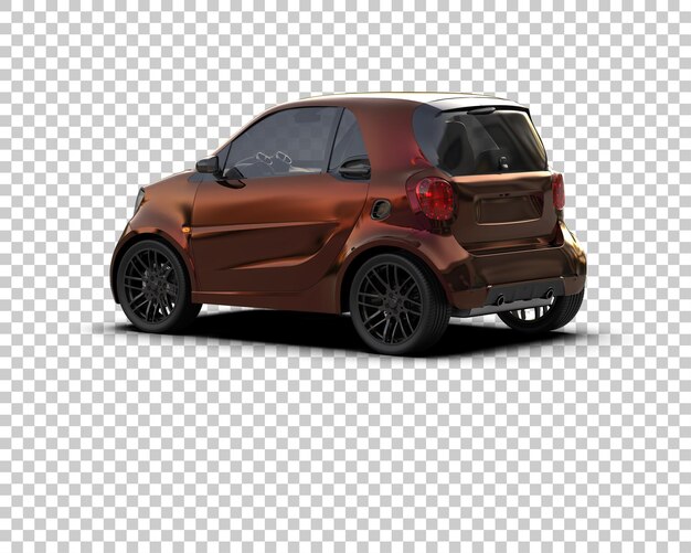 Ilustración de renderización 3D de automóviles realistas aislados en el fondo