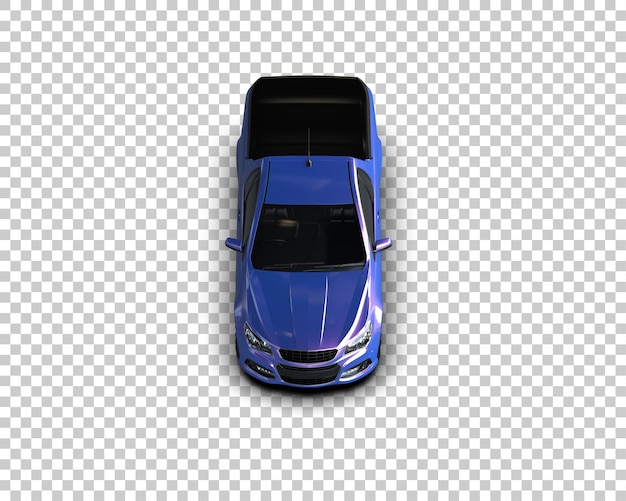 Ilustración de renderización 3D de automóviles realistas aislados en el fondo