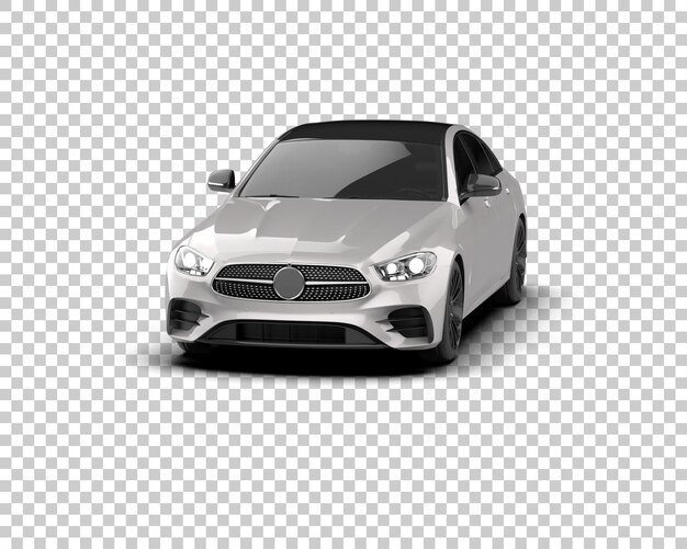 Ilustración de renderización 3D de automóviles realistas aislados en el fondo