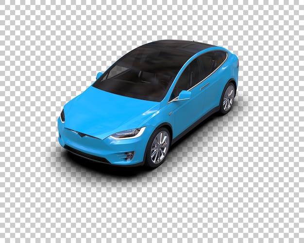 Ilustración de renderización 3D de automóviles realistas aislados en el fondo