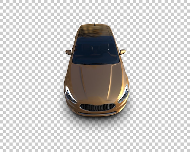 Ilustración de renderización 3D de automóviles realistas aislados en el fondo