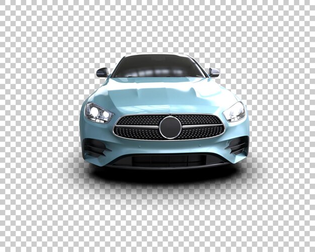 Ilustración de renderización 3D de automóviles realistas aislados en el fondo