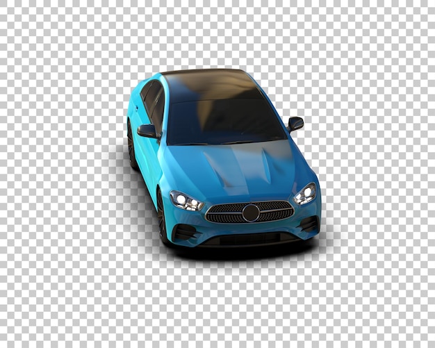 Ilustración de renderización 3D de automóviles realistas aislados en el fondo