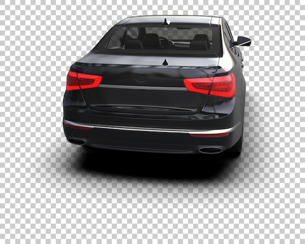 Ilustración de renderización 3D de automóviles realistas aislados en el fondo