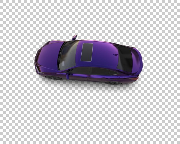 Ilustración de renderización 3D de automóviles realistas aislados en el fondo