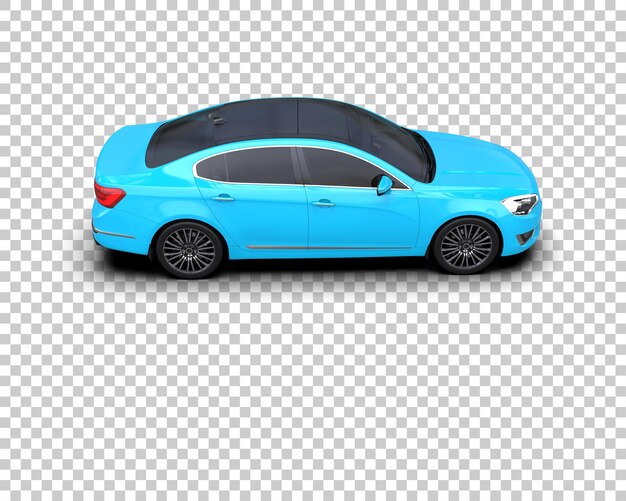 Ilustración de renderización 3D de automóviles realistas aislados en el fondo