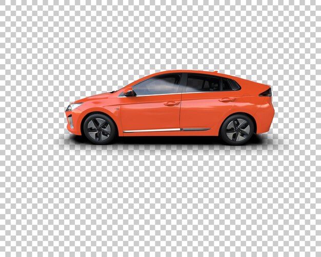 Ilustración de renderización 3D de automóviles realistas aislados en el fondo