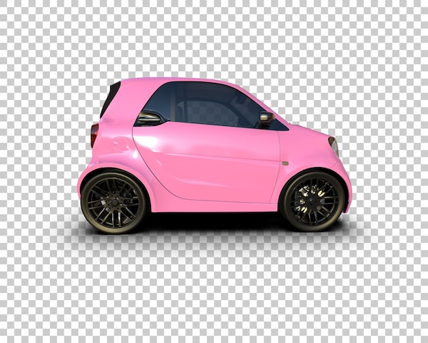 Ilustración de renderización 3D de automóviles realistas aislados en el fondo