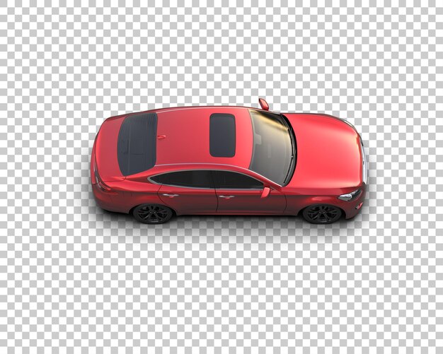 Ilustración de renderización 3D de automóviles realistas aislados en el fondo