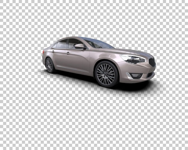 Ilustración de renderización 3D de automóviles realistas aislados en el fondo