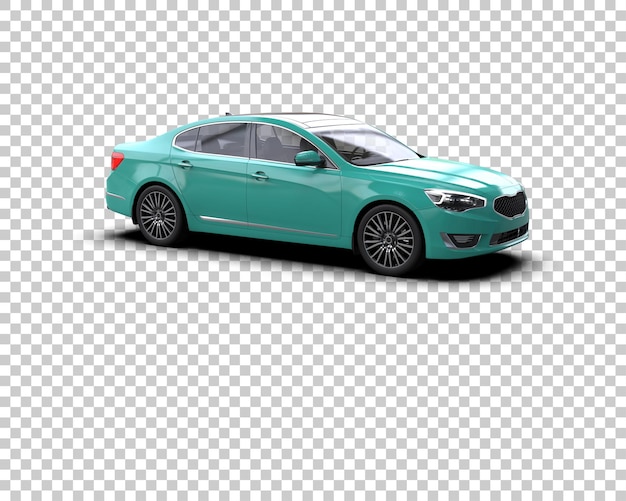 Ilustración de renderización 3D de automóviles realistas aislados en el fondo