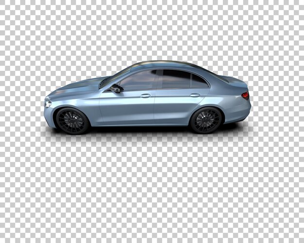Ilustración de renderización 3D de automóviles realistas aislados en el fondo