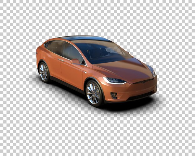 Ilustración de renderización 3D de automóviles realistas aislados en el fondo