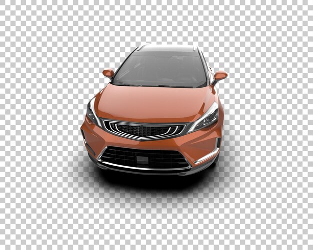 Ilustración de renderización 3D de automóviles realistas aislados en el fondo