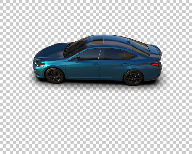 Ilustración de renderización 3D de automóviles realistas aislados en el fondo