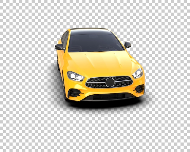 Ilustración de renderización 3D de automóviles realistas aislados en el fondo