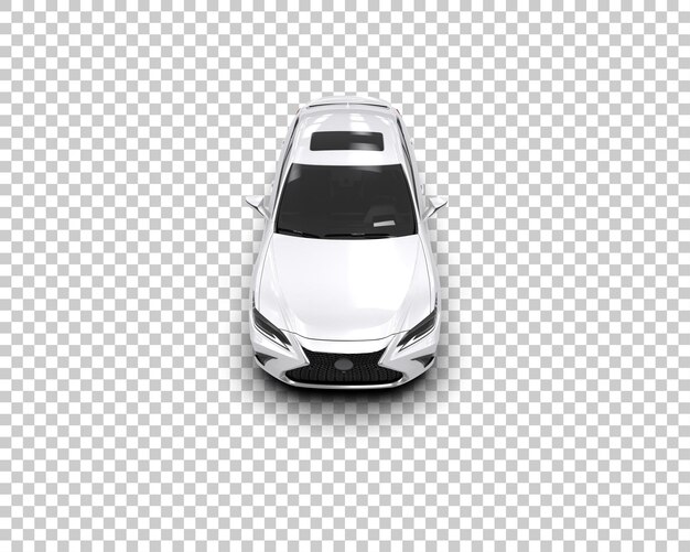 Ilustración de renderización 3D de automóviles realistas aislados en el fondo
