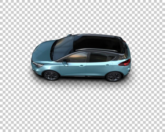 Ilustración de renderización 3D de automóviles realistas aislados en el fondo