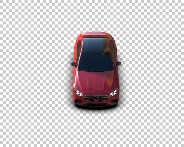 Ilustración de renderización 3D de automóviles realistas aislados en el fondo