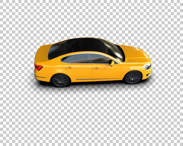 Ilustración de renderización 3D de automóviles realistas aislados en el fondo