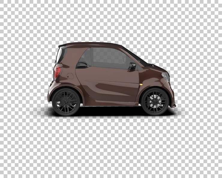 PSD ilustración de renderización 3d de automóviles realistas aislados en el fondo
